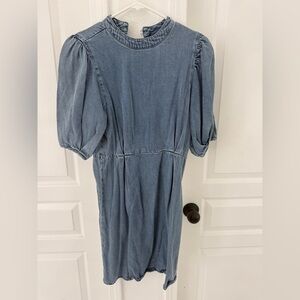 Uniqlo Light Blue Long Sleeve Dress